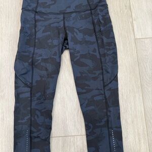 Lululemon Fast and Free Camo Leggings